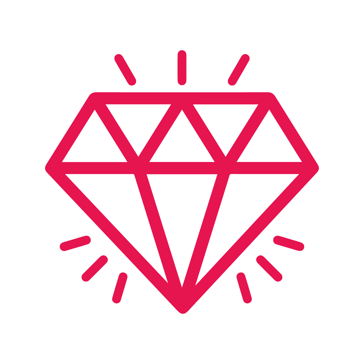 Sparkling diamond icon